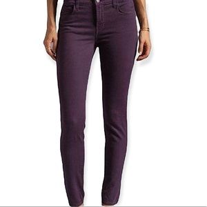 🔥SALE$25🔥 J BRAND Aubergine Maria High-Rise Skinny Jeans Sz 27